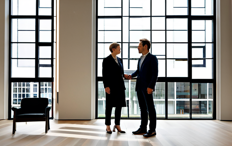 A diverse group of hotel guests in fully clothed, professional business casual attire, standing and observing a large, dynamic contemporary art sculpture in the spacious, naturally lit lobby of a modern art hotel in Amsterdam. The lobby features minimalist design, large windows, and subtle elements of local Dutch art, creating a sophisticated and inviting atmosphere. safe for work, appropriate content, fully clothed, professional, perfect anatomy, correct proportions, natural pose, well-formed hands, proper finger count, natural body proportions, professional photography, high quality.